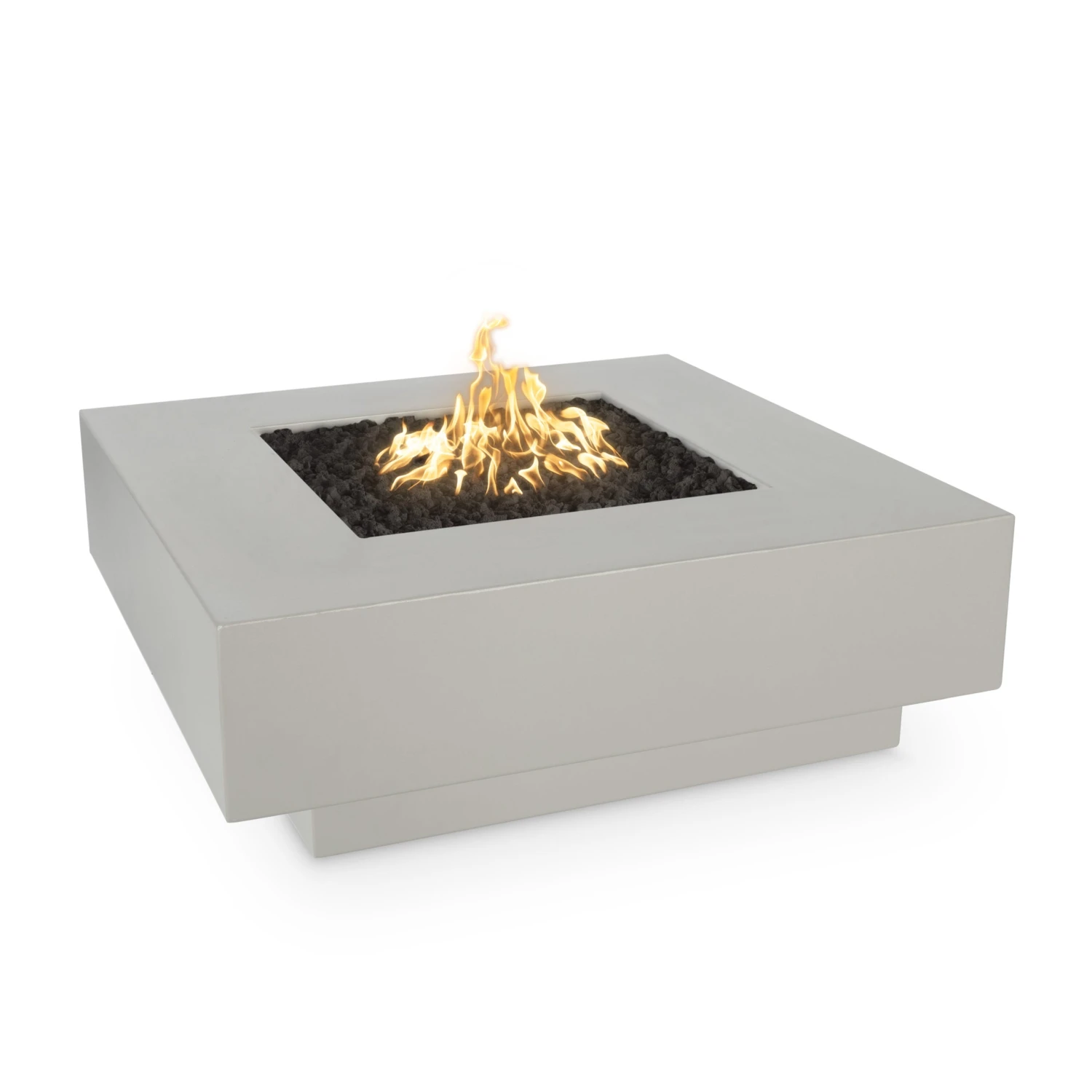 Cabo Powder Coat Steel Gas Fire Pit- Square (3 Sizes) 3 Cabo Powder Coat Steel Gas Fire Pit- Square (3 Sizes)