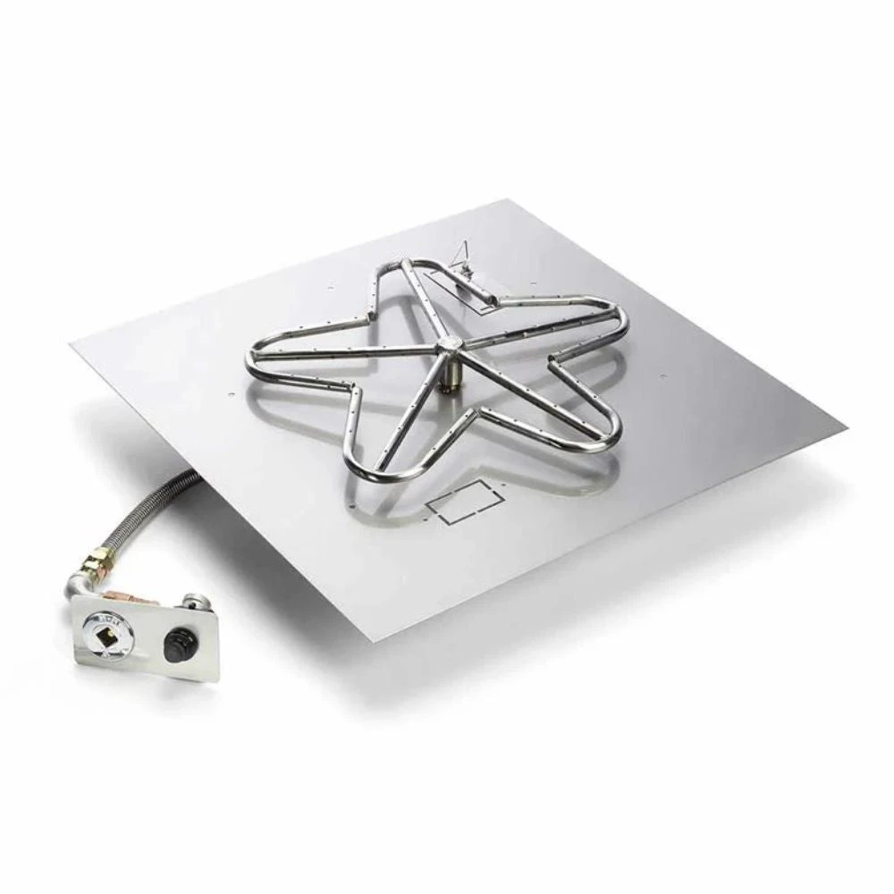 24" Square Flat Pan, Battery Operated Push Button Ignition Kit 3 24" Square Flat Pan, Battery Operated Push Button Ignition Kit