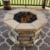 36″ Octagon Custom Stone Gas Fire Pit 2 36″ Octagon Custom Stone Gas Fire Pit -Grand Canyon 36 OctagonCustomStoneGasFirePit