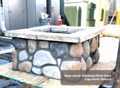 42" Square Custom Stone Gas Fire Pit 30 42" Square Custom Stone Gas Fire Pit -Grand Canyon 36 square river 1600w 1024x753 21