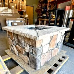 42" Square Custom Stone Gas Fire Pit 29 42" Square Custom Stone Gas Fire Pit -Grand Canyon 42 square contryledge natural 1