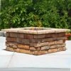 46″ Square Custom Stone Gas Fire Pit 1 46″ Square Custom Stone Gas Fire Pit -Grand Canyon 46 Square Custom Stone Gas Fire Pit 1
