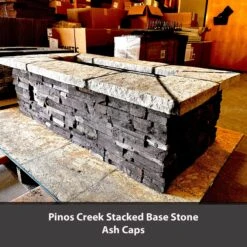 61″ X 31″ Rectangle Custom Stone Gas Fire Pit 24 61″ X 31″ Rectangle Custom Stone Gas Fire Pit -Grand Canyon 61x31 pinos creek stacked ash