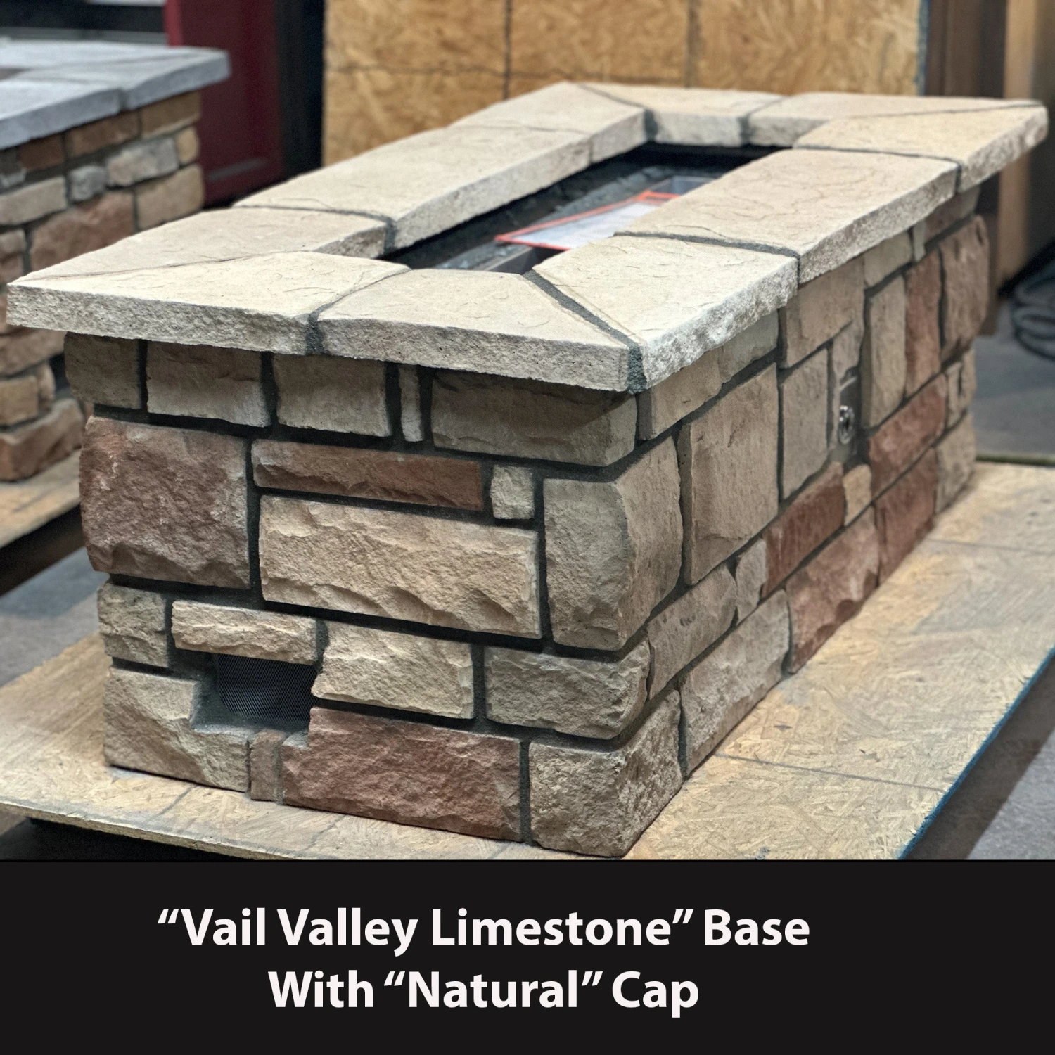 61″ X 31″ Rectangle Custom Stone Gas Fire Pit 6 61″ X 31″ Rectangle Custom Stone Gas Fire Pit - Image 4