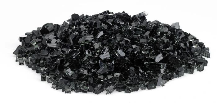 Black Fire Glass 1/4" 4 Black Fire Glass 1/4" - Image 2