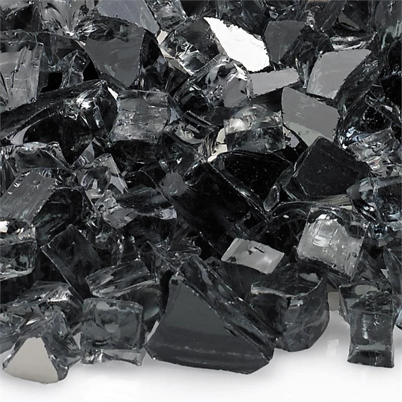 Gray Reflective Fire Glass 1/2" 5 Gray Reflective Fire Glass 1/2" - Image 3