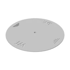 Warming Trends Round Aluminum Fire Pit Plate- 7 Sizes Available