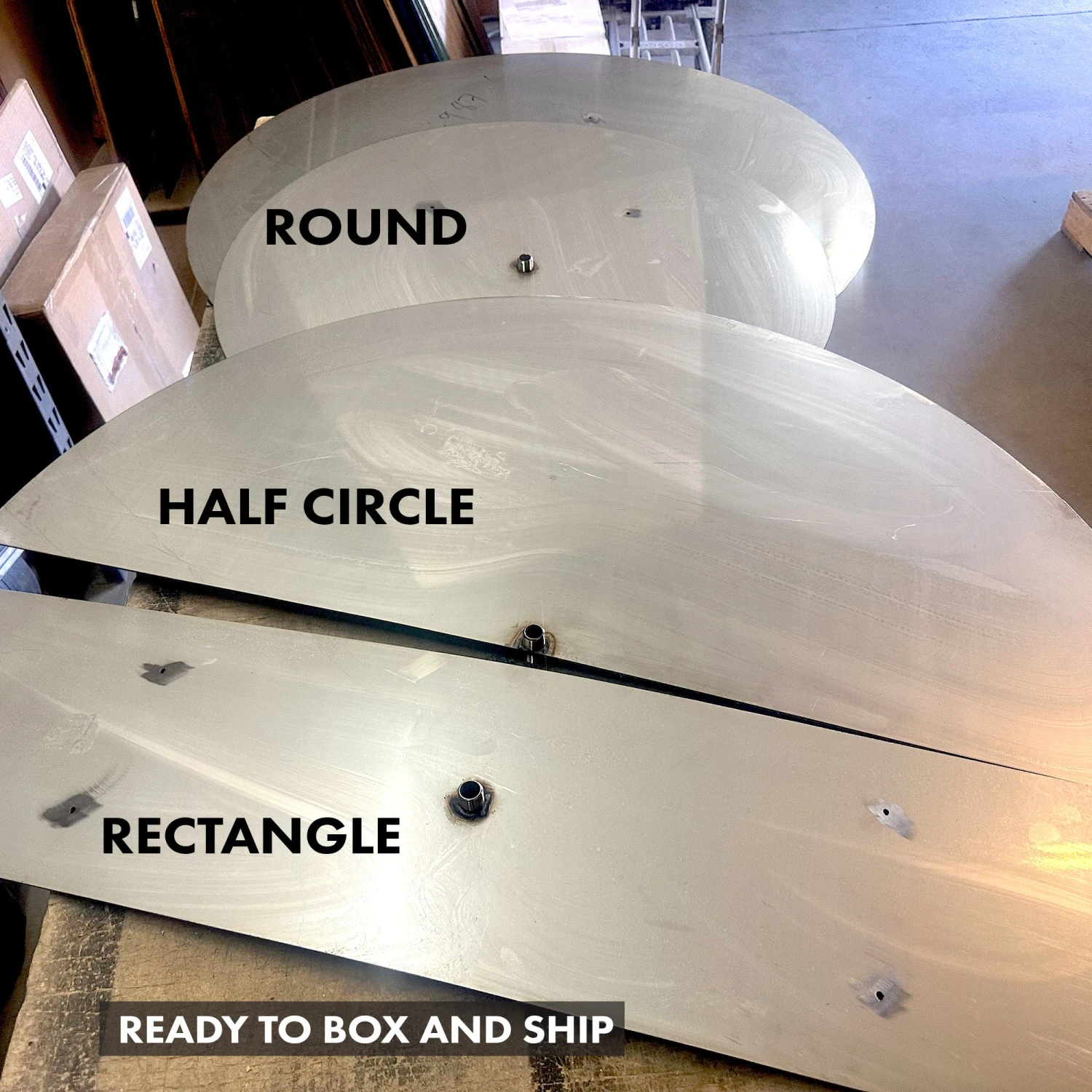 6″ – 18″ Custom Round Flat, Stainless Steel Burner Pan 4 6″ – 18″ Custom Round Flat, Stainless Steel Burner Pan - Image 2