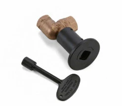 Angle Manual Ball Valve With Black Flange