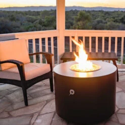 Beverly Powder Coated Steel Gas Fire Pit- Round (3 Sizes) 12 Beverly Powder Coated Steel Gas Fire Pit- Round (3 Sizes) -Grand Canyon Beverly 4 720x 4ce58ce1 ec73 4453 8e9f 3b2cc2e56325