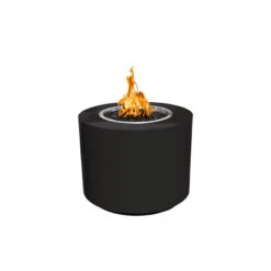 Beverly Powder Coated Steel Gas Fire Pit- Round (3 Sizes) 10 Beverly Powder Coated Steel Gas Fire Pit- Round (3 Sizes) -Grand Canyon BeverlyPowderCoatedBlack