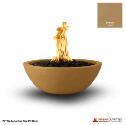 27" Sedona Gas Fire Pit Bowl 38 27" Sedona Gas Fire Pit Bowl -Grand Canyon Brown 27 Sedona Gas Fire Pit