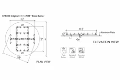 300K BTU Warming Trends Crossfire Burner System, 42″ Pan 8 300K BTU Warming Trends Crossfire Burner System, 42″ Pan -Grand Canyon CFB300 Spec