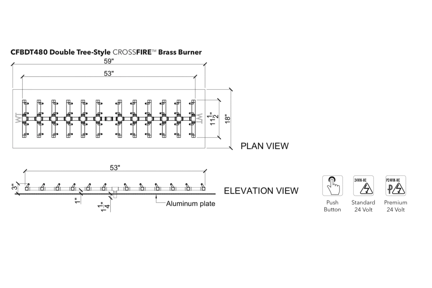 Warming Trends Crossfire Double Tree Style Brass Gas Fire Pit Burners 13 Warming Trends Crossfire Double Tree Style Brass Gas Fire Pit Burners - Image 11