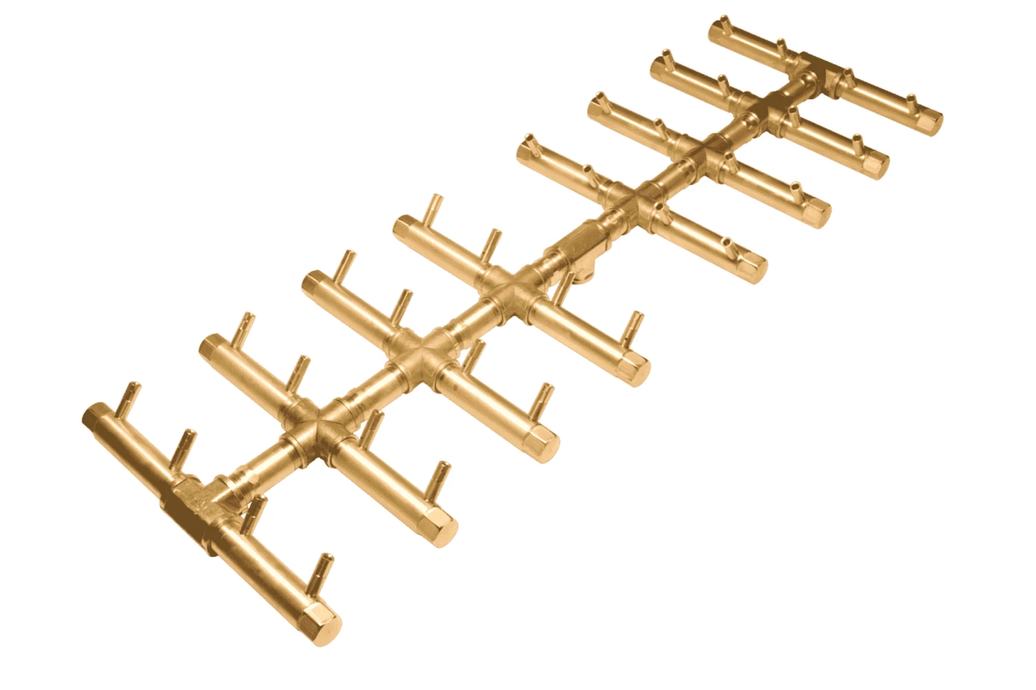 Warming Trends Crossfire Double Tree Style Brass Gas Fire Pit Burners 8 Warming Trends Crossfire Double Tree Style Brass Gas Fire Pit Burners - Image 6