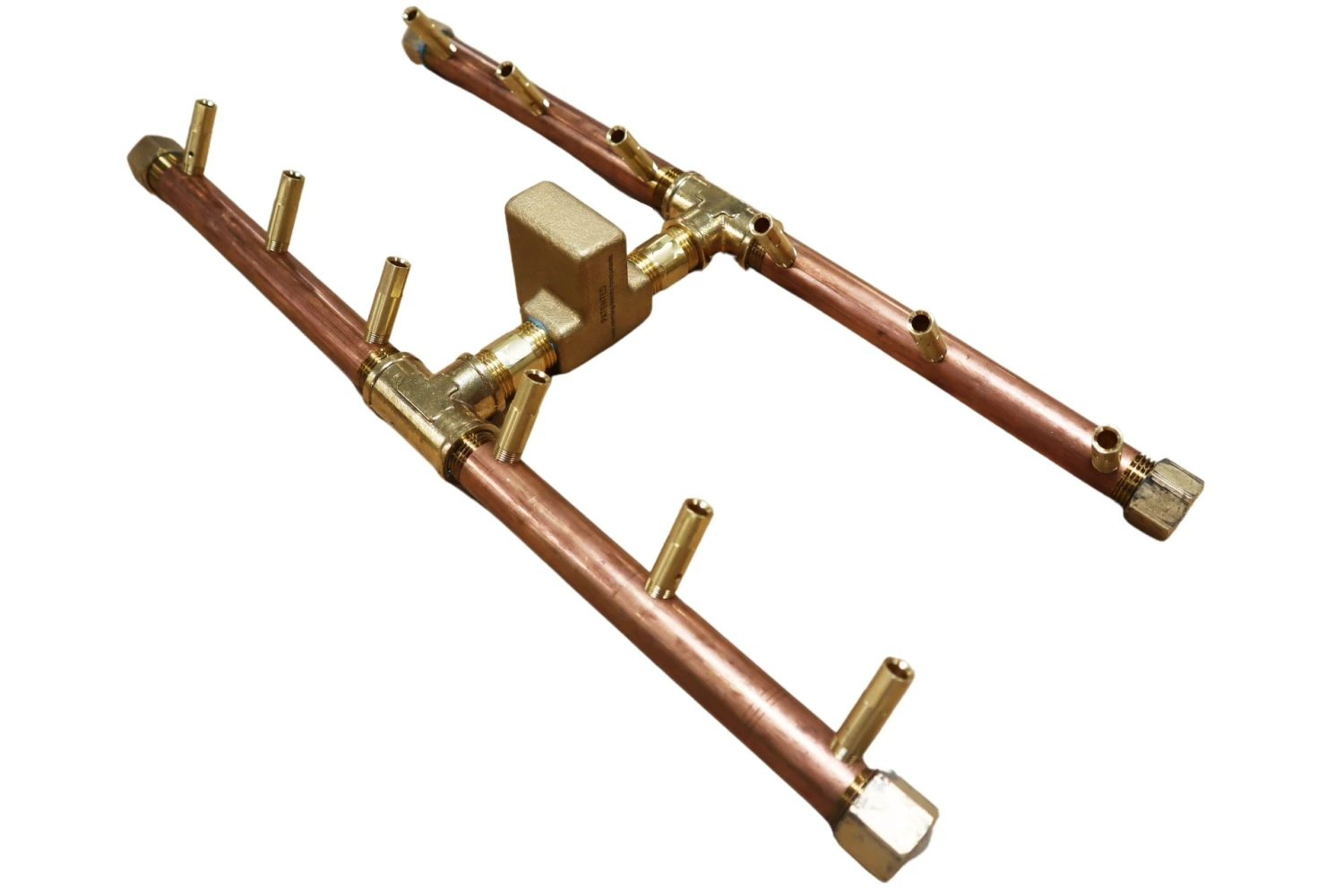 Warming Trends Crossfire H-Style Brass Gas Fire Pit Burners 4 Warming Trends Crossfire H-Style Brass Gas Fire Pit Burners - Image 2