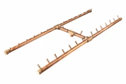 Warming Trends Crossfire H-Style Brass Gas Fire Pit Burners 24 Warming Trends Crossfire H-Style Brass Gas Fire Pit Burners -Grand Canyon CFBH300 H style 300