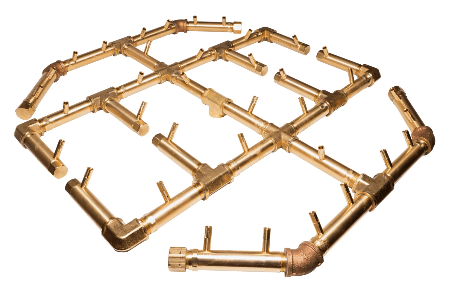 Warming Trends Crossfire Octagonal Style Brass Gas Fire Pit Burners 10 Warming Trends Crossfire Octagonal Style Brass Gas Fire Pit Burners - Image 8