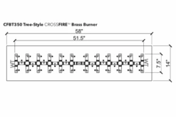 Warming Trends Crossfire Tree Style Brass Gas Fire Pit Burners 27 Warming Trends Crossfire Tree Style Brass Gas Fire Pit Burners -Grand Canyon CFBT 350 Spec