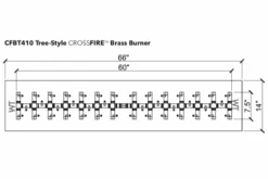 Warming Trends Crossfire Tree Style Brass Gas Fire Pit Burners 29 Warming Trends Crossfire Tree Style Brass Gas Fire Pit Burners -Grand Canyon CFBT 410 Spec