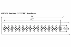 Warming Trends Crossfire Tree Style Brass Gas Fire Pit Burners 31 Warming Trends Crossfire Tree Style Brass Gas Fire Pit Burners -Grand Canyon CFBT 470 Spec