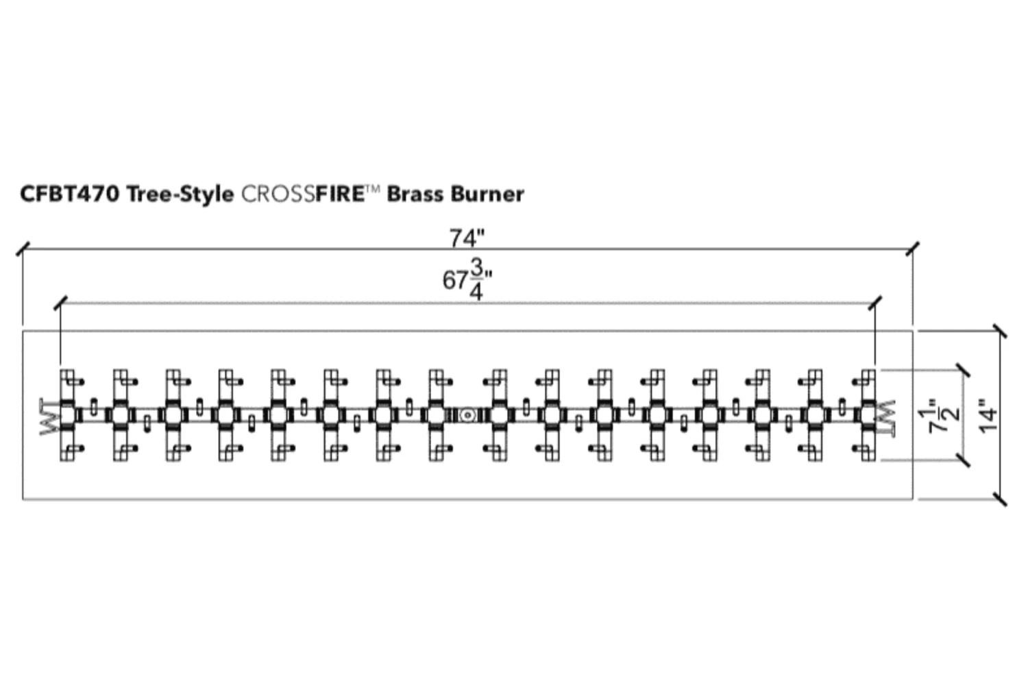 Warming Trends Crossfire Tree Style Brass Gas Fire Pit Burners 17 Warming Trends Crossfire Tree Style Brass Gas Fire Pit Burners - Image 15