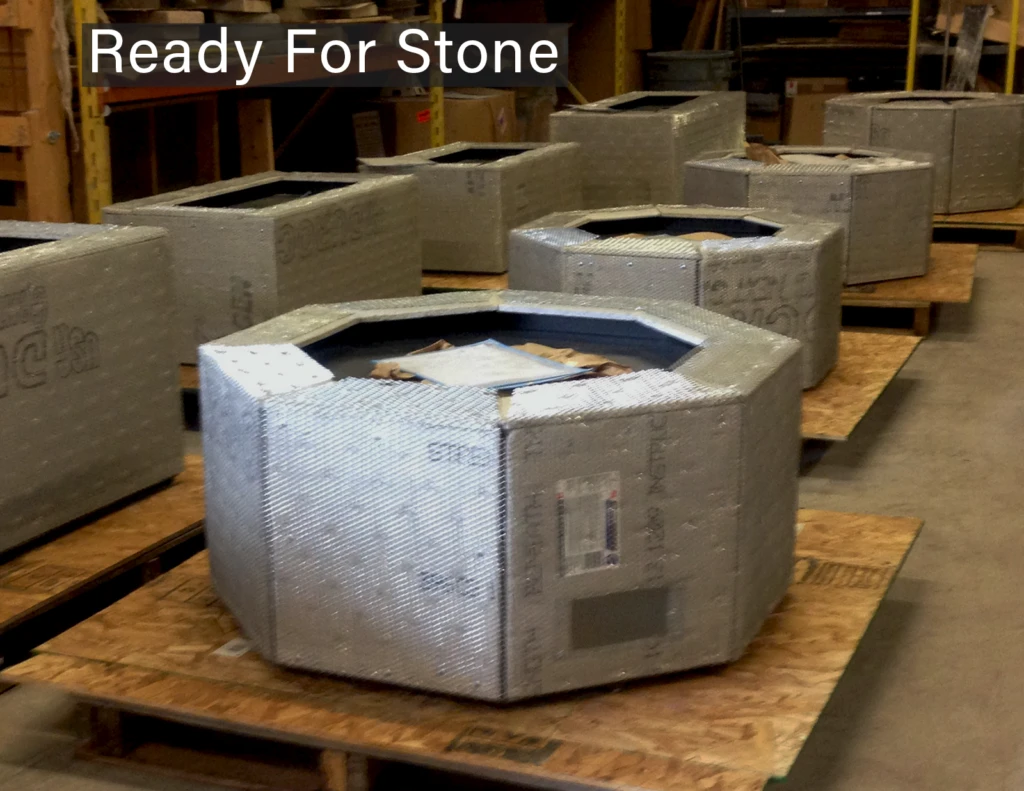 36″ Octagon Custom Stone Gas Fire Pit 15 36″ Octagon Custom Stone Gas Fire Pit - Image 13