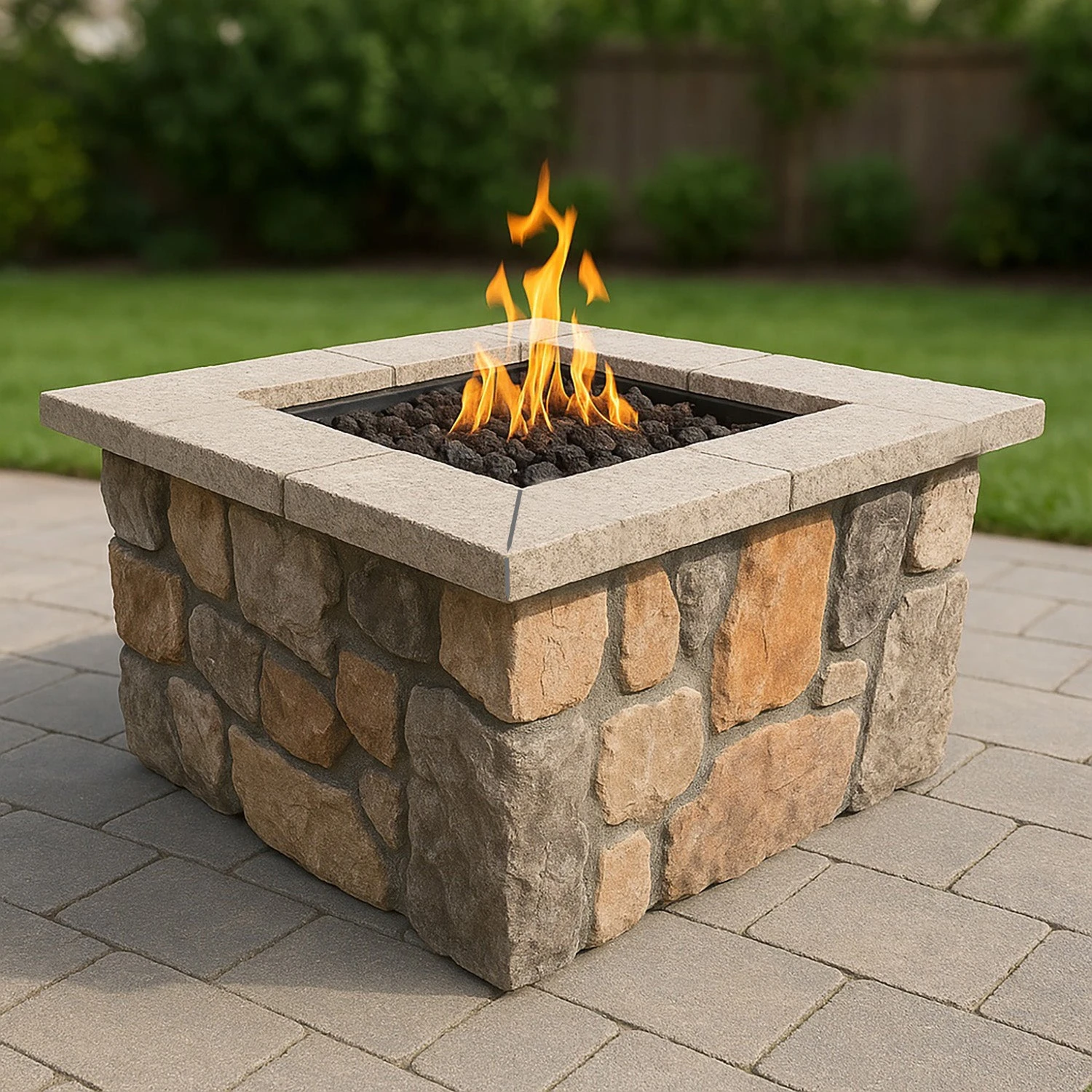 Custom Square Fire Pit Kit 33″ 7 Custom Square Fire Pit Kit 33″ - Image 5