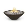 48" Cazo Gas Fire Pit - Narrow Ledge 2 48" Cazo Gas Fire Pit - Narrow Ledge -Grand Canyon Cazo GFRC Fire Pit No Ledge Chocolate