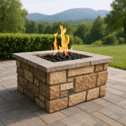 42" Square Custom Stone Gas Fire Pit 25 42" Square Custom Stone Gas Fire Pit -Grand Canyon ChatGPT Image Jun 18 2025 01 05 45 PM