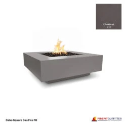 Cabo Square Gas Fire Pit 39 Cabo Square Gas Fire Pit -Grand Canyon Chestnut cabo square gas fire pit png