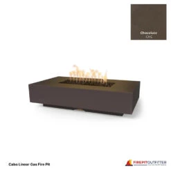 Cabo Linear Gas Fire Pit 39 Cabo Linear Gas Fire Pit -Grand Canyon Chocolate cabo linear gas fire pit