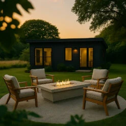 Contempo Rectangle Fire Pit 17 Contempo Rectangle Fire Pit -Grand Canyon Contempo lifestyle light basalt