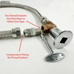 High Capacity Straight Manual Ball Valve With Pewter Flange 7 High Capacity Straight Manual Ball Valve With Pewter Flange -Grand Canyon DIY KIT VALVE 2 FLEX pipe dope text 13