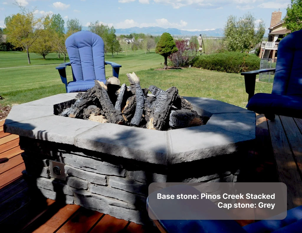 61″ X 42″ Rectagon Custom Stone Gas Fire Pit 6 61″ X 42″ Rectagon Custom Stone Gas Fire Pit - Image 5