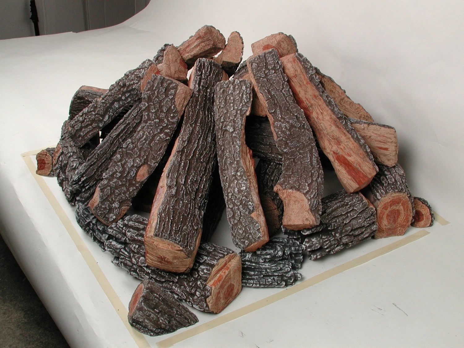 36" Square Split Bark Log Set 4 36" Square Split Bark Log Set - Image 2