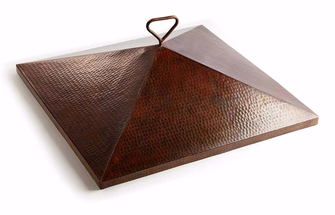 Copper Fire Pit Cover 36SIERRA-SQ 3 Copper Fire Pit Cover 36SIERRA-SQ
