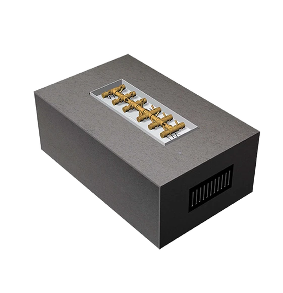 Rectangle Ready To Finish Fire Pit With Warming Trends Crossfire Burner 4 Rectangle Ready To Finish Fire Pit With Warming Trends Crossfire Burner - Image 2