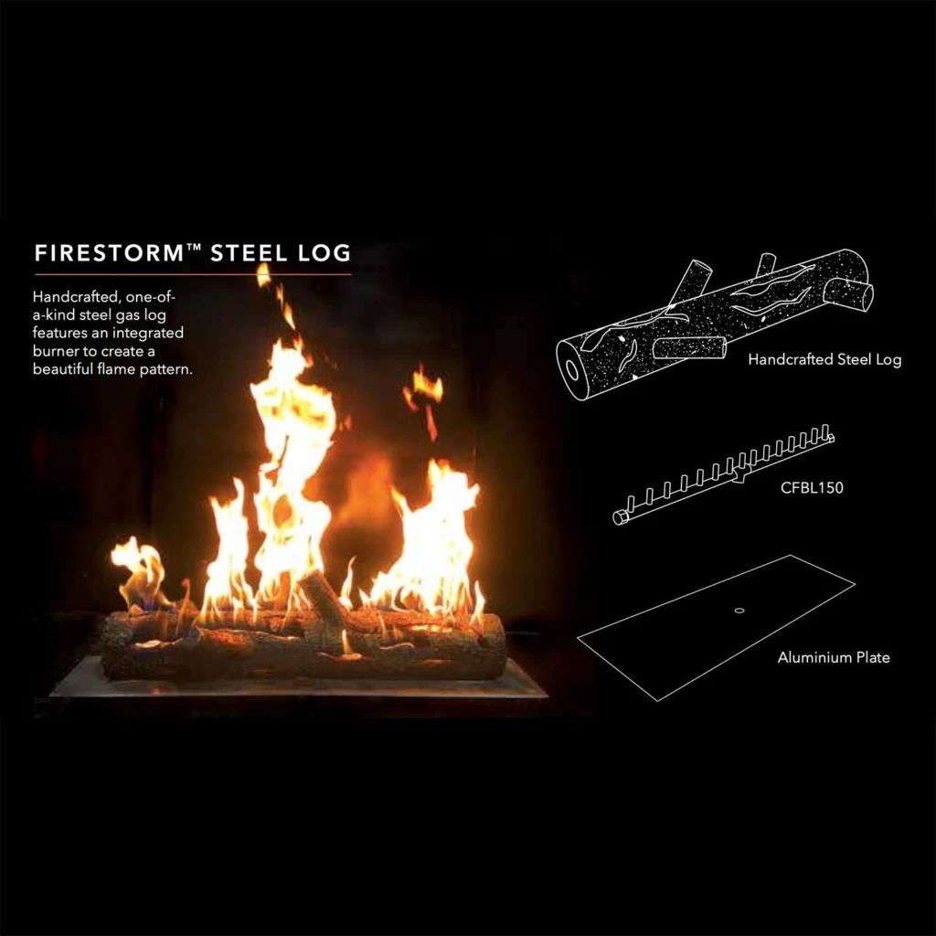 Warming Trends Firestorm Steel Log Burner 4 Warming Trends Firestorm Steel Log Burner - Image 2