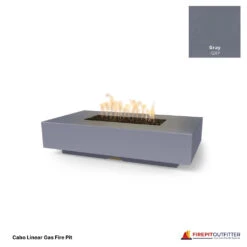 Cabo Linear Gas Fire Pit 38 Cabo Linear Gas Fire Pit -Grand Canyon Gray cabo linear gas fire pit