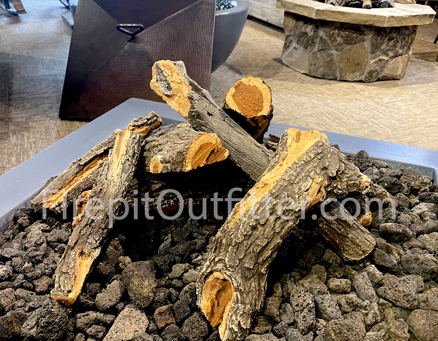 16 Piece 30" - 36" Arizona Weathered Oak Outdoor Fire Logs 6 16 Piece 30" - 36" Arizona Weathered Oak Outdoor Fire Logs - Image 4