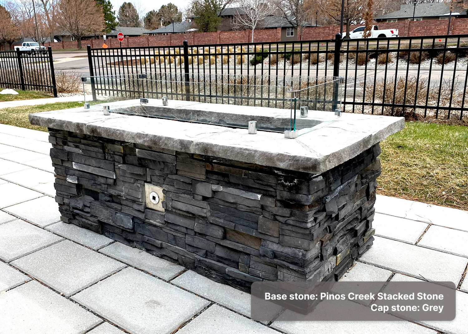61″ X 31″ Rectangle Custom Stone Gas Fire Pit 20 61″ X 31″ Rectangle Custom Stone Gas Fire Pit - Image 18