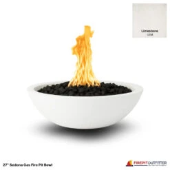 27" Sedona Gas Fire Pit Bowl 33 27" Sedona Gas Fire Pit Bowl -Grand Canyon Limestone Sedona 27 gas fire pit