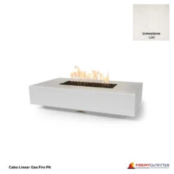 Cabo Linear Gas Fire Pit 40 Cabo Linear Gas Fire Pit -Grand Canyon Limestone cabo linear gas fire pit