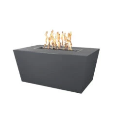 Mesa Powder Coat Steel Rectangle Gas Fire Pit (3 Sizes)