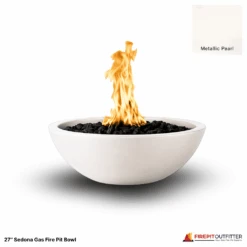 27" Sedona Gas Fire Pit Bowl 40 27" Sedona Gas Fire Pit Bowl -Grand Canyon Metallic Pearl 27 Sedona Gas Fire Pit
