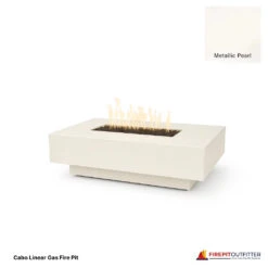Cabo Linear Gas Fire Pit 36 Cabo Linear Gas Fire Pit -Grand Canyon Metallic Pearl cabo linear gas fire pit
