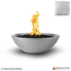 27" Sedona Gas Fire Pit Bowl 26 27" Sedona Gas Fire Pit Bowl -Grand Canyon Metallic Silver Sedona 27 gas fire pit
