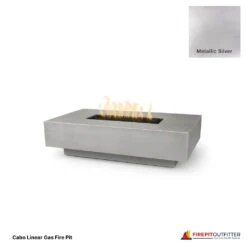 Cabo Linear Gas Fire Pit 30 Cabo Linear Gas Fire Pit -Grand Canyon Metallic Silver cabo linear gas fire pit