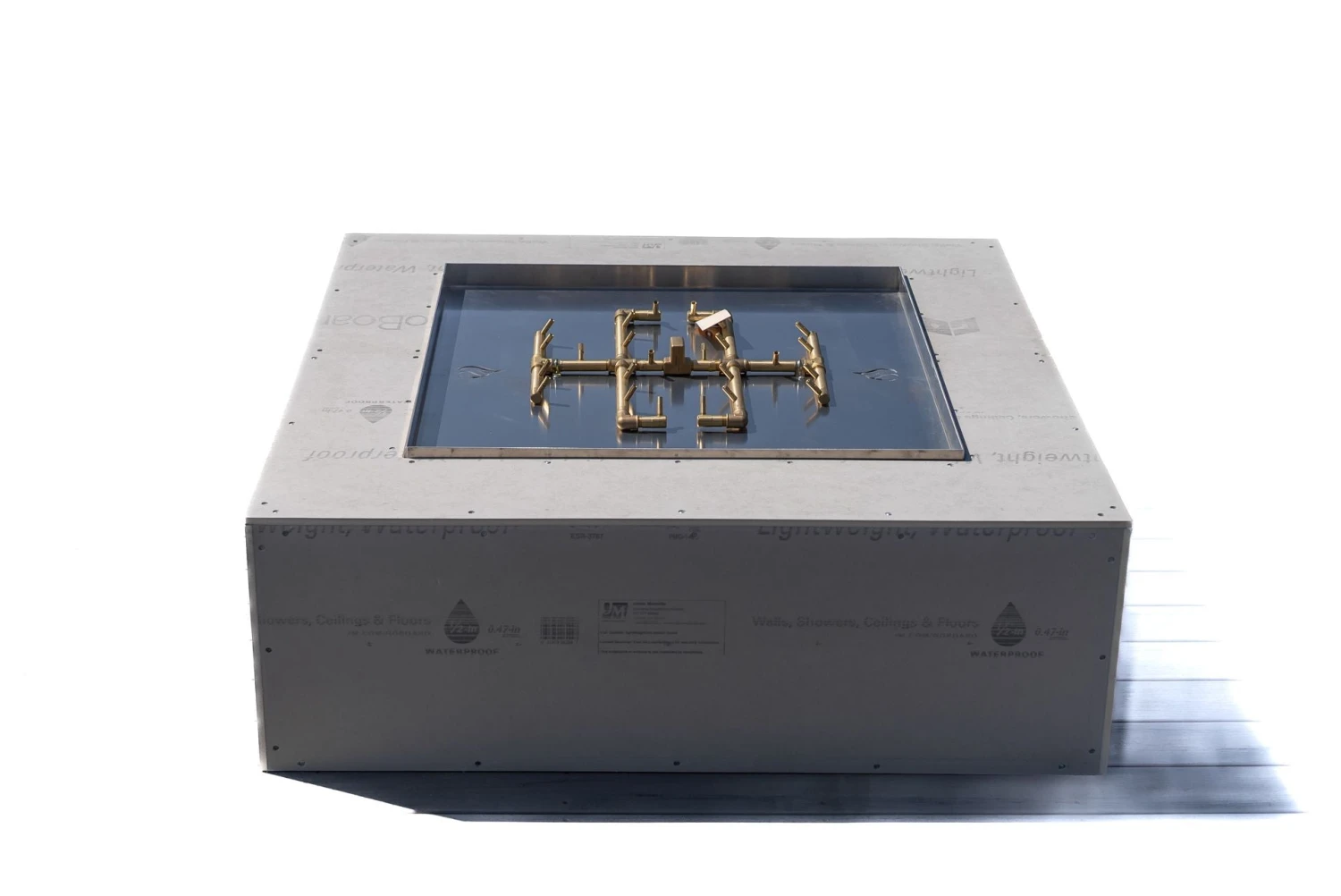 Square Ready To Finish Fire Pit With Warming Trends Crossfire Burner 5 Square Ready To Finish Fire Pit With Warming Trends Crossfire Burner - Image 3